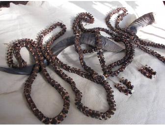 'Dinizulu' Necklace Handmade Wood Badge Keepsake