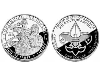 2010 Boy Scouts of America Centennial Proof Silver Dollar