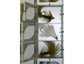 Okuma Fly Box (Silver 10 with Foam) with Flies