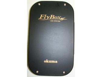 Okuma Fly Box (Black 10 with Foam) with Flies