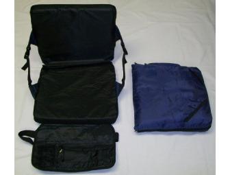 NorthPole Outdoors Premium Stadium Chairs (2) with Zippable Blankets