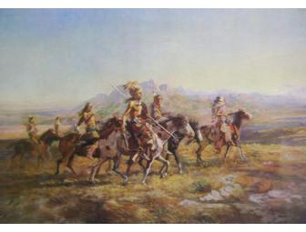 'Sun River War Party' by C.M. Russell Print with Discount Certificate for Framing