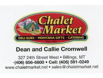 $25 Gift Certificate to Chalet Market
