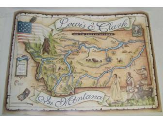 Lewis and Clark In Montana Map