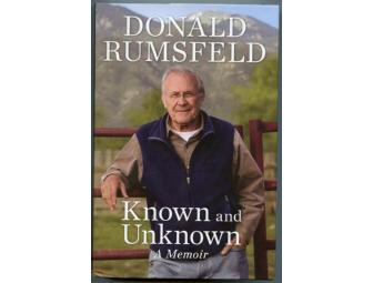 Donald Rumsfeld's 'Known and Unknown: A Memoir'-Autographed!