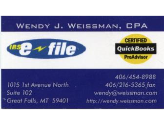 $150 Gift Certificate-Wendy J. Weissman, PC Accounting
