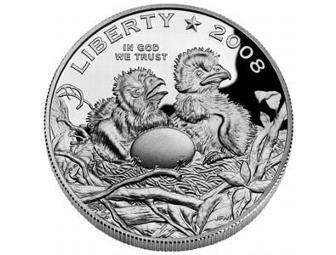 2008 Bald Eagle Proof Half Dollar-First Day of Issue