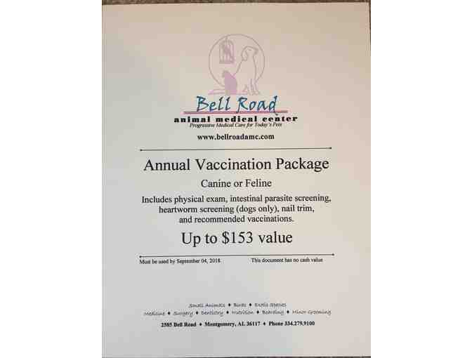 Bell Road Animal Medical Center Annual Vaccination Package for One Pet