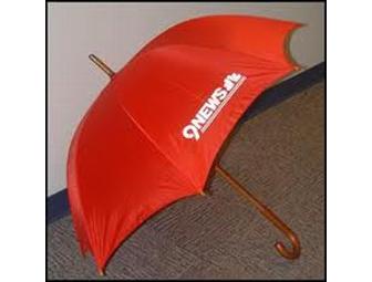 9NEWS STATION TOUR AND Autographed Red Umbrella