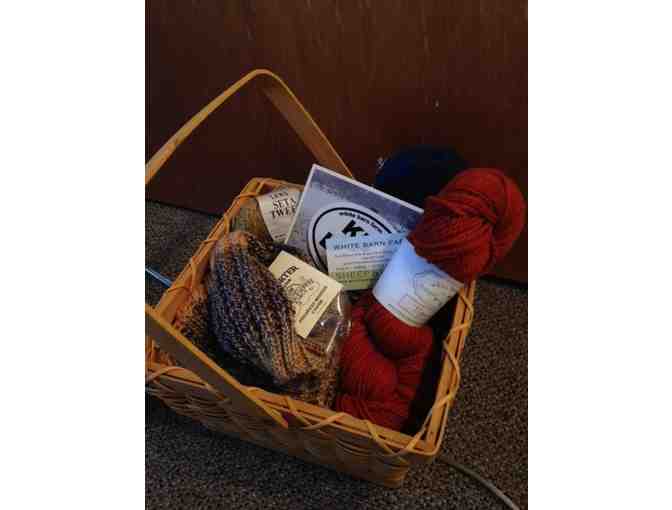 White Barn Farm Sheep & Wool Basket