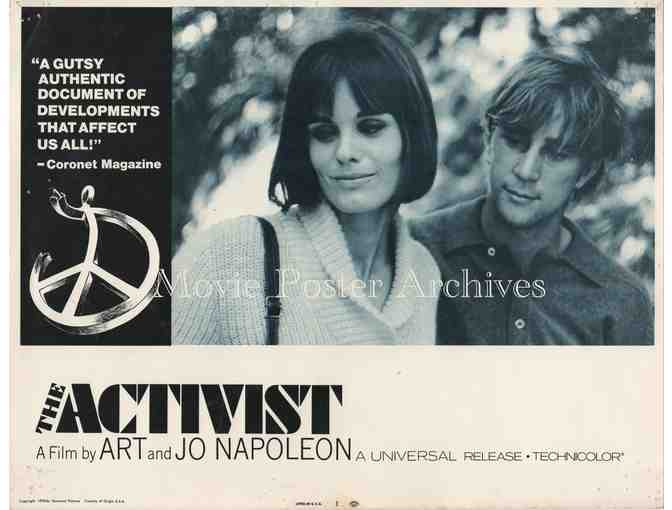 ACTIVIST 1970 11x14 LC set, counter-culture documentary rated X, Michael Smith, Lesley Gil