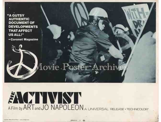 ACTIVIST 1970 11x14 LC set, counter-culture documentary rated X, Michael Smith, Lesley Gil