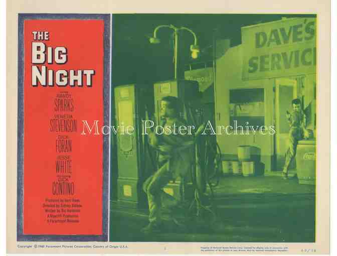 BIG NIGHT, 1960 11x14 LC set, Dick Foran, Jesse White, Randy Sparks, big money, big crime,