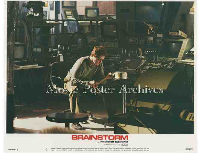 BRAINSTORM, 1983 11x14 LC set, Christopher Walken, Natalie Wood, Cliff Robertson.