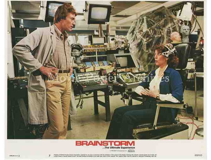 BRAINSTORM, 1983 11x14 LC set, Christopher Walken, Natalie Wood, Cliff Robertson.
