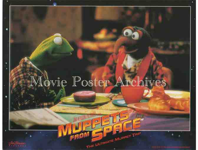 MUPPETS FROM SPACE, 1999 11x14 LC set, Kermit, Miss Piggy, Fozzie Bear, Hulk Hogan, Ray Li