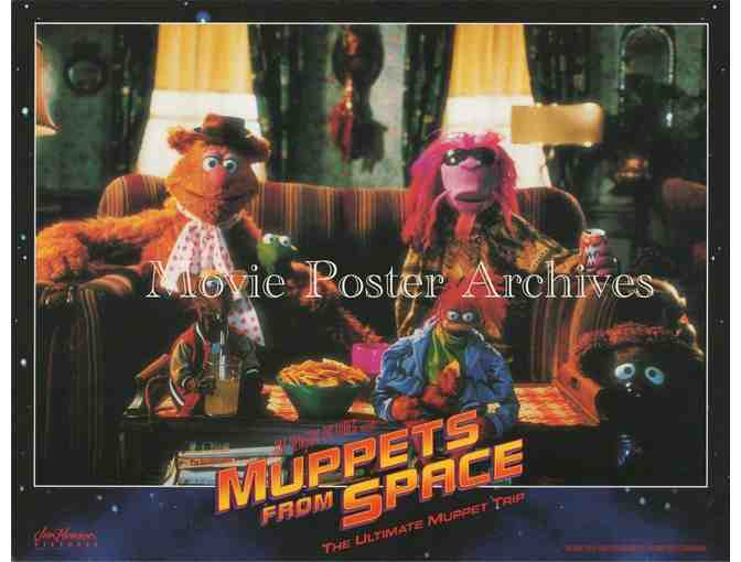 MUPPETS FROM SPACE, 1999 11x14 LC set, Kermit, Miss Piggy, Fozzie Bear, Hulk Hogan, Ray Li