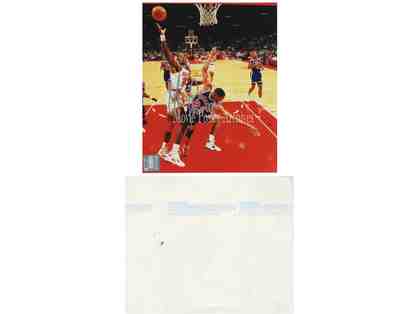 OTIS THORPE, 1994, 8x10 COLOR PHOTO, official NBA stamped, numbered and autographed photo.