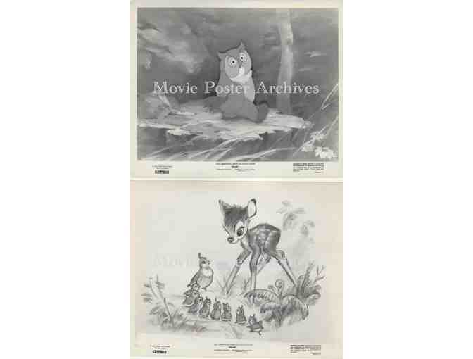 BAMBI, 1942, 8x10 Stills, Walt Disney full length animated family drama.