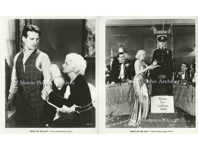 BEAST OF THE CITY, 1932, 8x10 Stills, Jean Harlow, Walter Huston, Mickey Rooney.