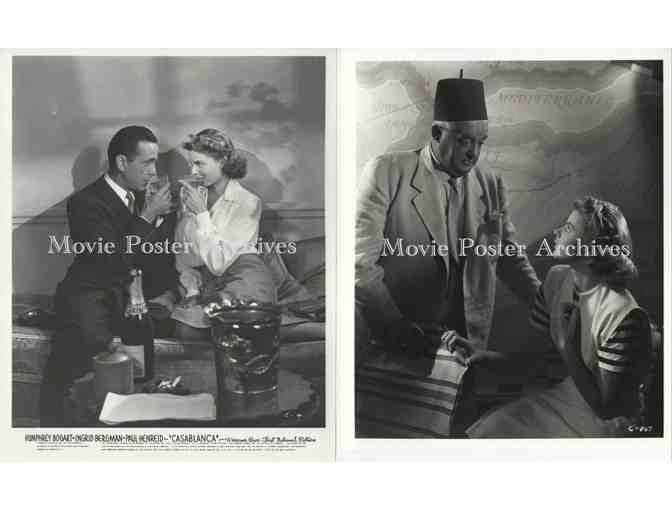 CASABLANCA, 1942, 8x10 Stills, HORIZONTAL SET, Humphrey Bogart, Ingrid Bergman