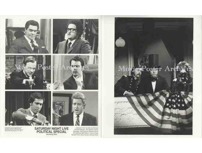 SATURDAY NIGHT LIVE, 8x10 studio stills, Gilda Radner, John Belushi, Dan Aykroyd and Chevy Chase