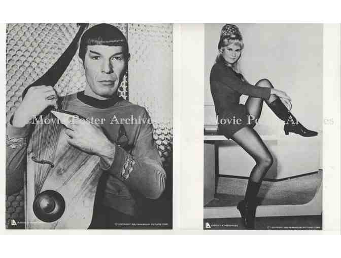 STAR TREK, 8x10 Langley prints, Leonard Nimoy, William Shatner, DeForest Kelley, Nichelle Nichols.