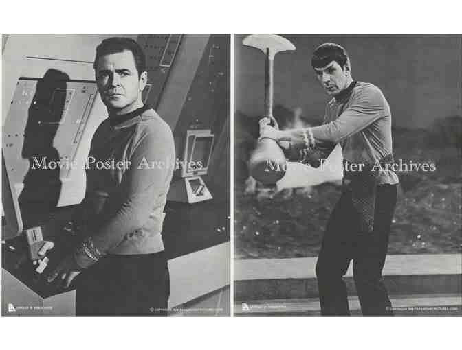 STAR TREK, 8x10 Langley prints, Leonard Nimoy, William Shatner, DeForest Kelley, Nichelle Nichols.