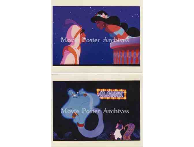 ALADDIN, 1992 8x10 color photos, Walt Disney animation, Robin Williams, Gilbert Gottfried