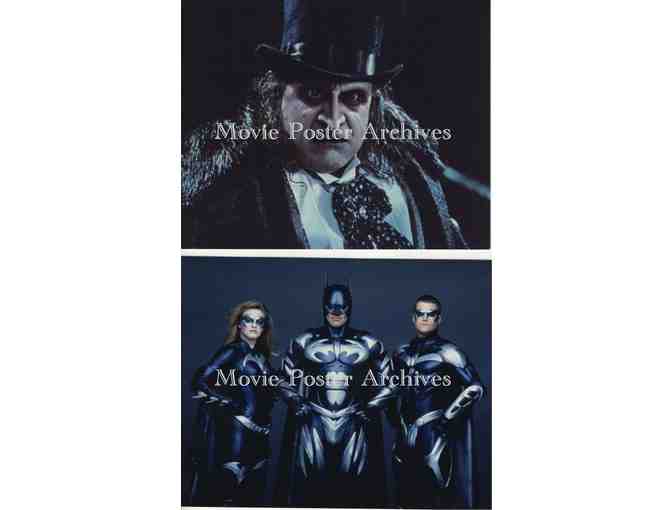 BATMAN AND ROBIN, 1997, 8x10 color photos, George Clooney, Arnold Schwarzenegger