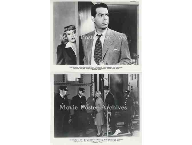 DOUBLE INDEMNITY, 1944, 8x10 stills, Fred MacMurray, Barbara Stanwyck, Tom Powers.