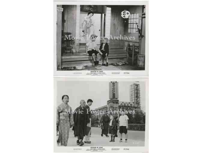 ESCAPADE IN JAPAN, 1957, 8x10 production stills, Teresa Wright, Cameron Mitchell