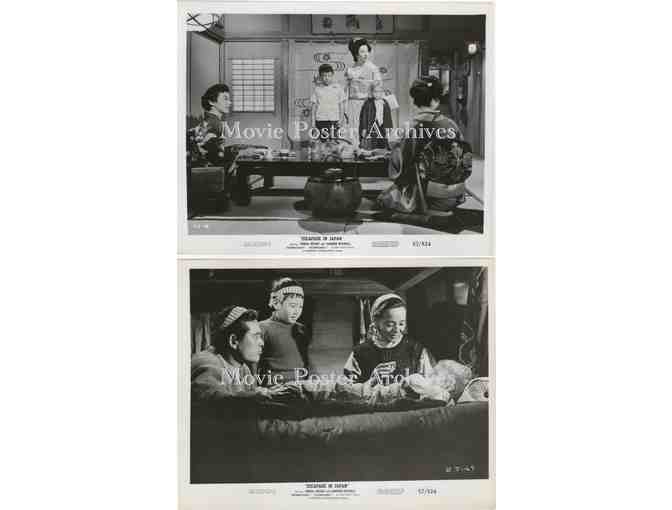 ESCAPADE IN JAPAN, 1957, 8x10 production stills, Teresa Wright, Cameron Mitchell