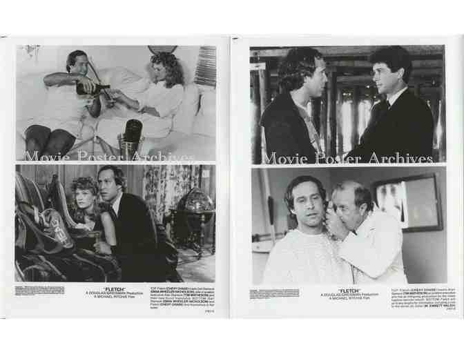 FLETCH, 1985, 8x10 production stills, Chevy Chase, Joe Don Baker, Tim Matheson