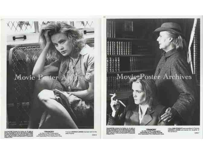 FRANCES, 1982, 8x10 production stills, Jessica Lange, Sam Shepard, Jonathan Banks