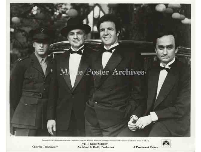 GODFATHER, 1972, 8x10 production stills, Studio Group, Marlon Brando, Al Pacino