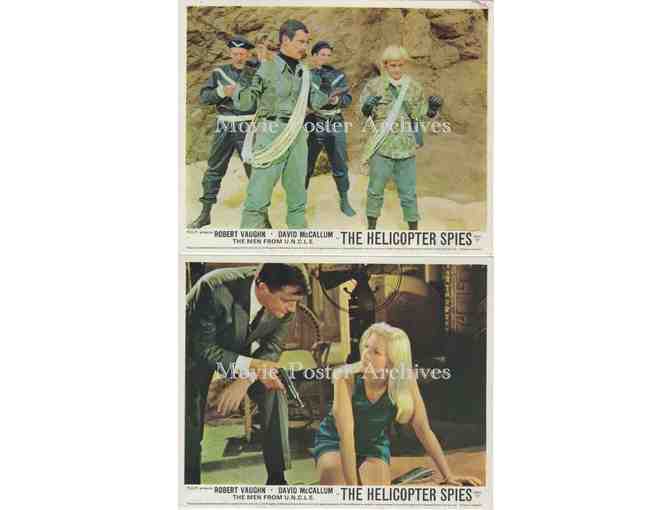 HELICOPTER SPIES, 1967, Front of House Cards, Robert Vaughn, David McCallum, John Carradine
