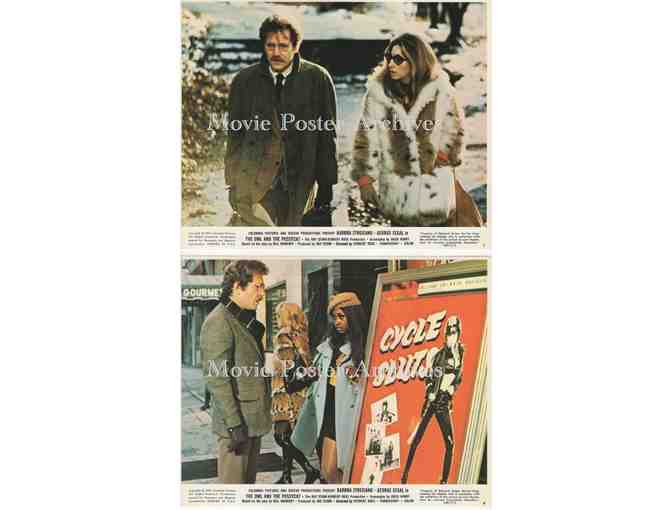 OWL AND THE PUSSYCAT, 1970, Mini Lobby Cards, Barbra Streisand, George Segal, Robert Klein.