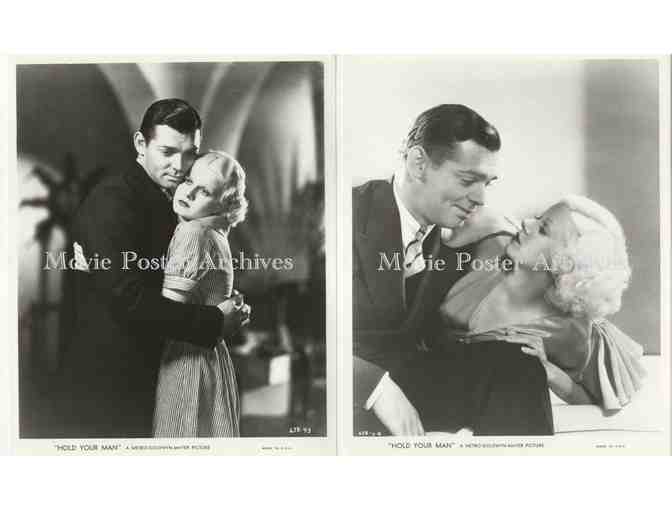 HOLD YOUR MAN, 1933, 8x10 production stills, Jean Harlow, Clark Gable, Stuart Erwin