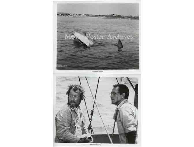 JAWS, 1975, 8x10 production stills, Roy Scheider, Richard Dreyfuss, Robert Shaw, Lorraine Gary