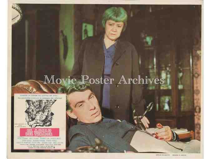 ASYLUM, 1972, lobby card set, Peter Cushing Britt Ekland, Herbert Lom, Barbara Parkins