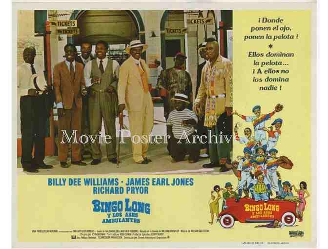 BINGO LONG, 1976, lobby card set, Billy Dee Williams, James Earl Jones, Richard Pryor