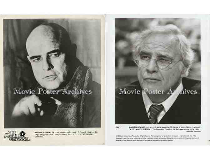 MARLON BRANDO, group of 8x10 classic celebrity portraits and photos