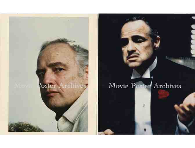 MARLON BRANDO, group of 8x10 color celebrity portraits and photos