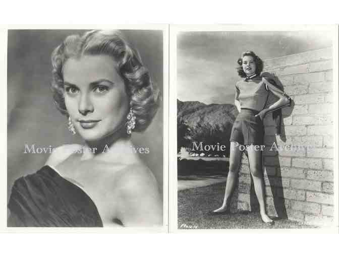 GRACE KELLY, group of 8x10 classic celebrity portraits and photos