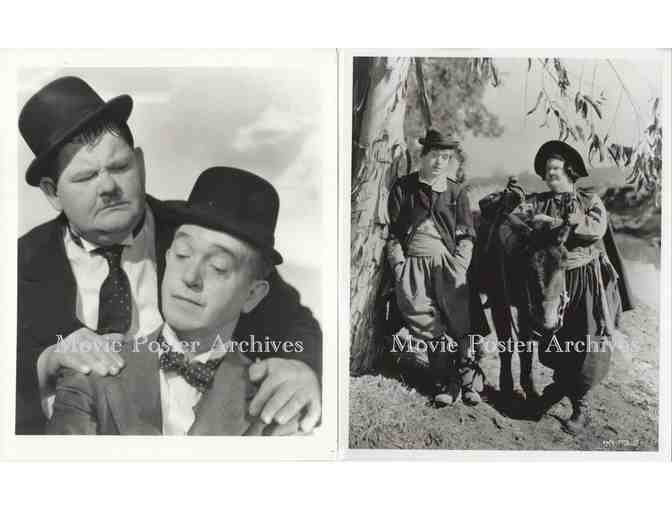 LAUREL AND HARDY, group of 8x10 classic celebrity portraits and photos