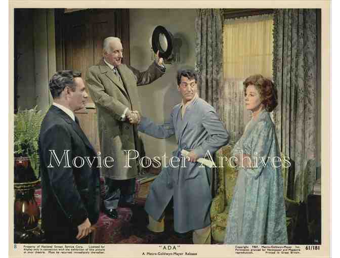 ADA, 1961 8x10 MLC set, Susan Hayward, Dean Martin, Ralph Meeker Martin Balsam.