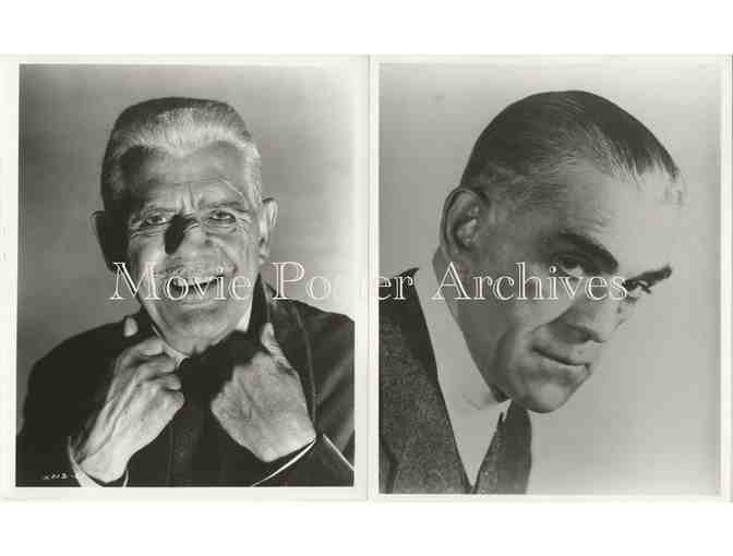 BORIS KARLOFF, group of 10 8x10 classic celebrity portraits and photos