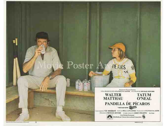 BAD NEWS BEARS, 1976 11x14 LC set, Walter Matthau, Tatum O'Neal, Vic Morrow, baseball.