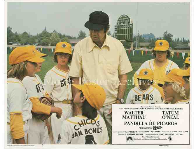 BAD NEWS BEARS, 1976 11x14 LC set, Walter Matthau, Tatum O'Neal, Vic Morrow, baseball.